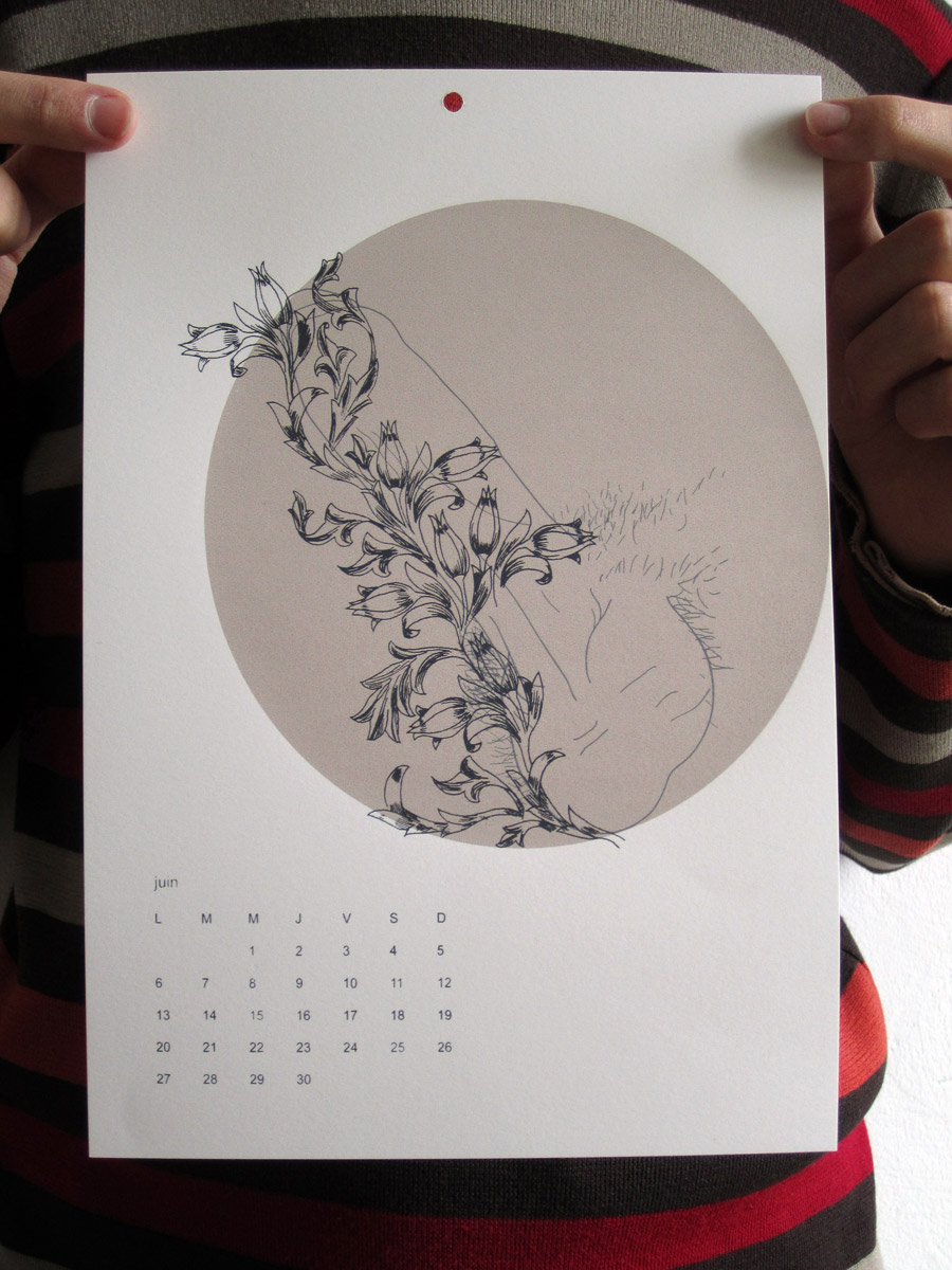 Calendrier deux mille onze des éditions yvette et paulette