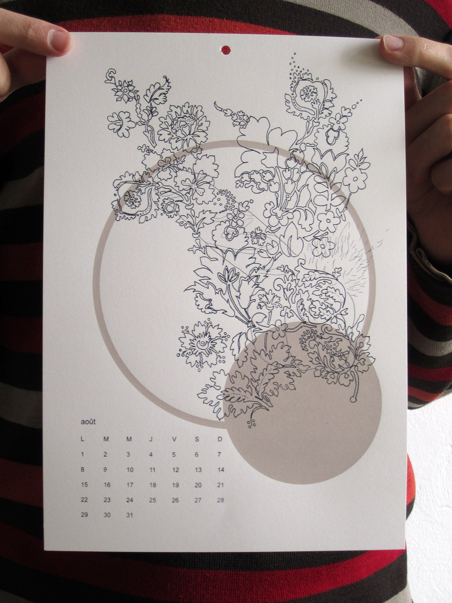 Calendrier deux mille onze des éditions yvette et paulette
