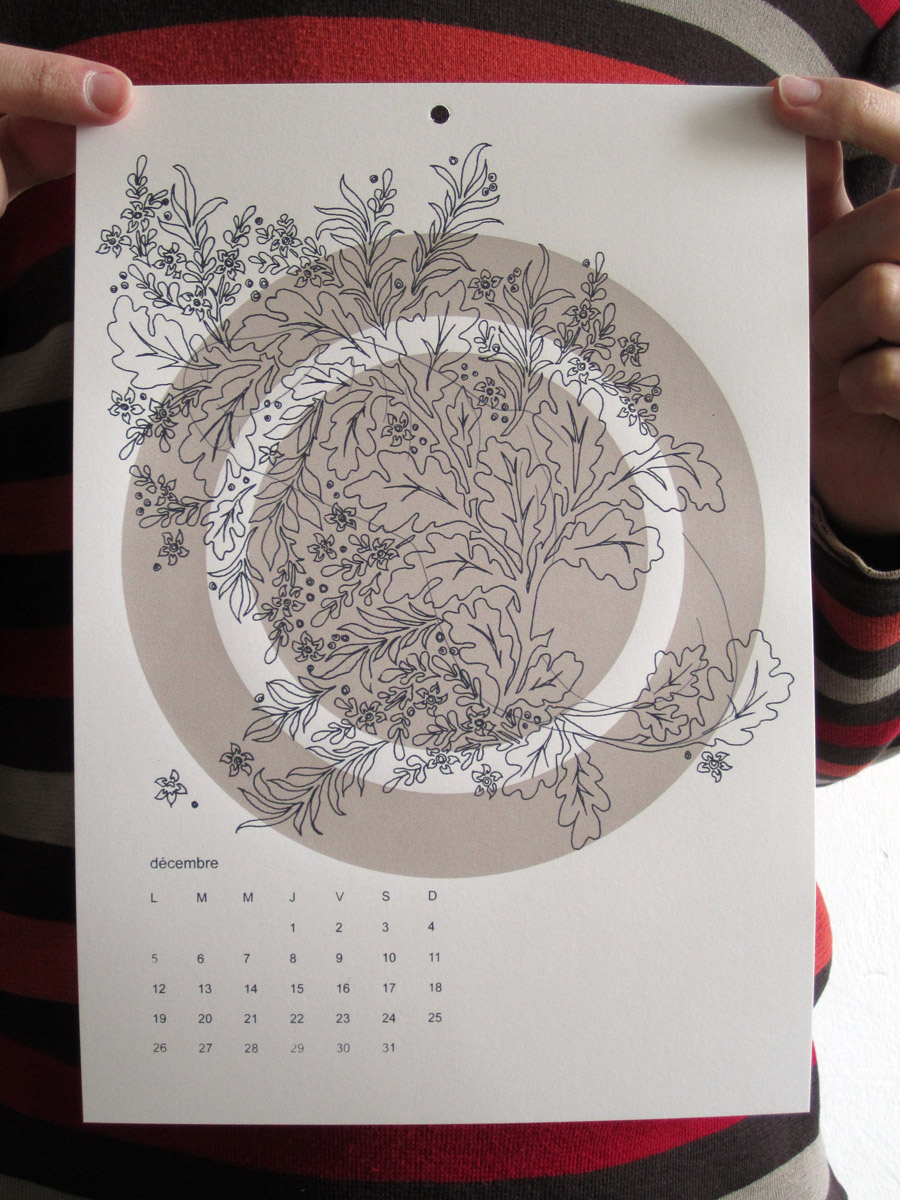 Calendrier deux mille onze des éditions yvette et paulette
