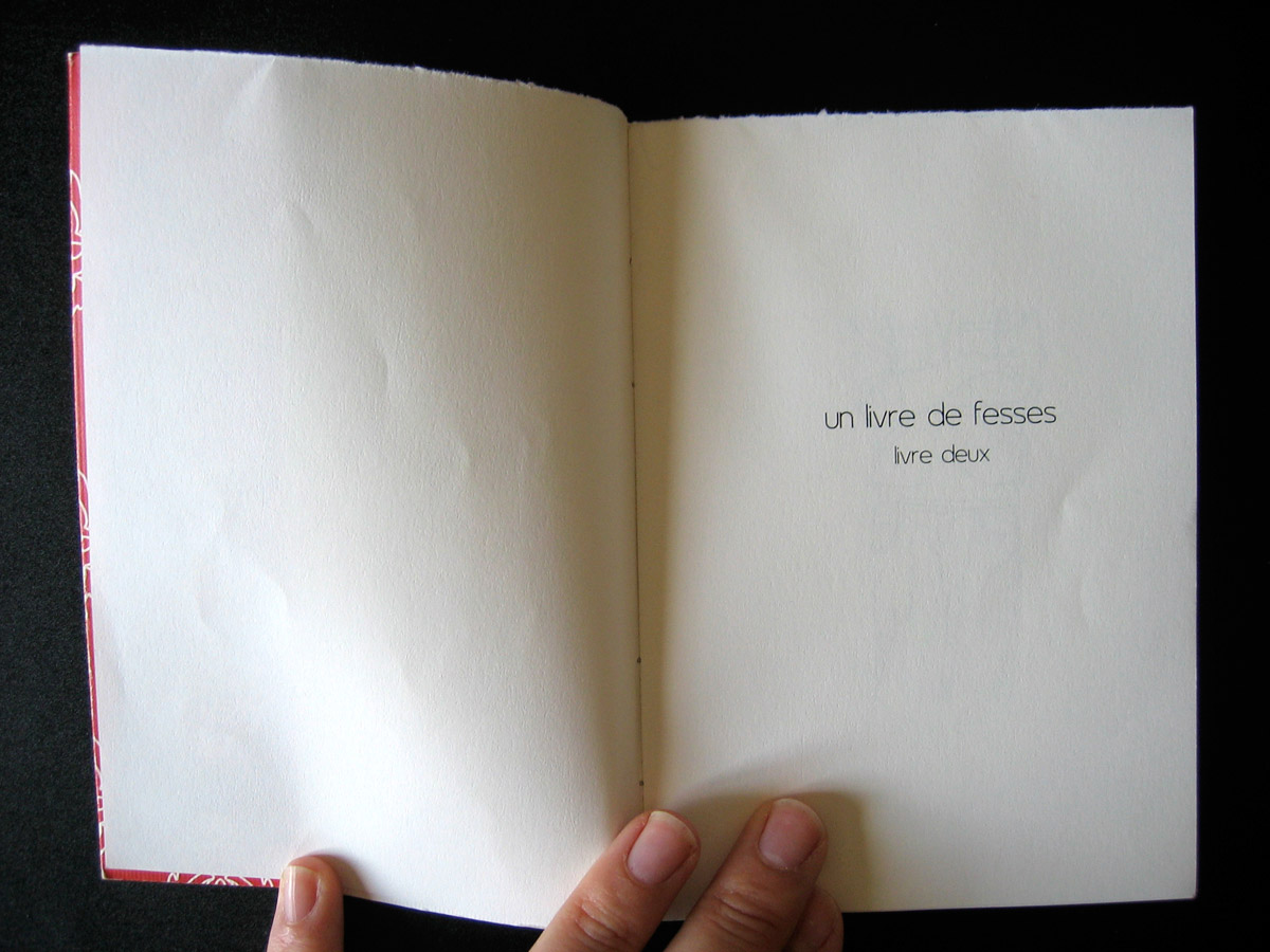 Un livre de fesses, livre deux 