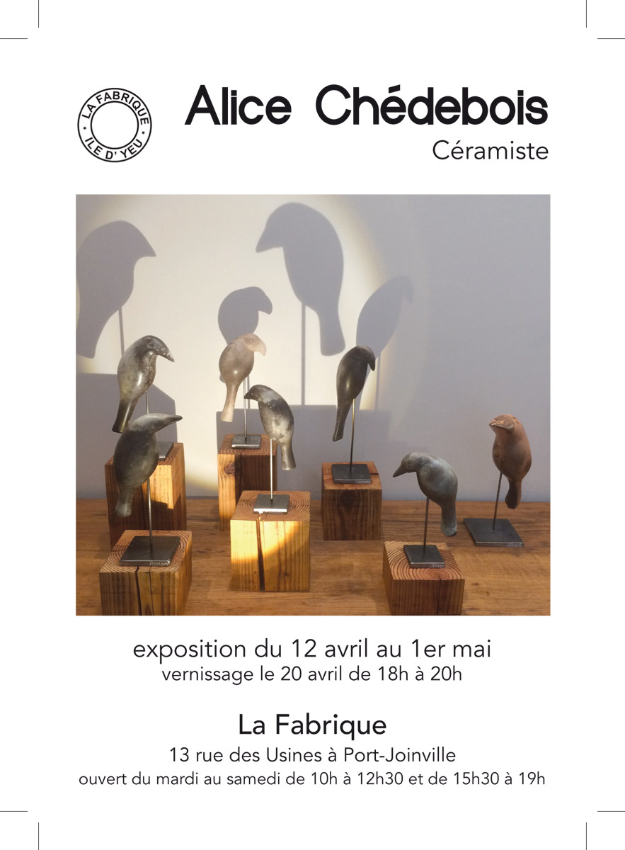 Affiches pour Alice Chédebois - céramiste