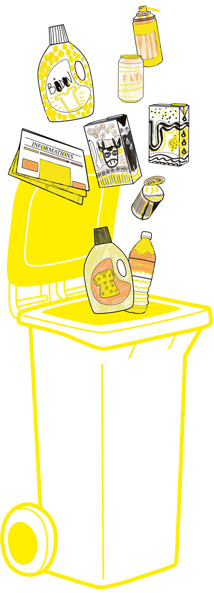 Dessin pour l'atelier Déco-tri pour ARTMOBILE & CO