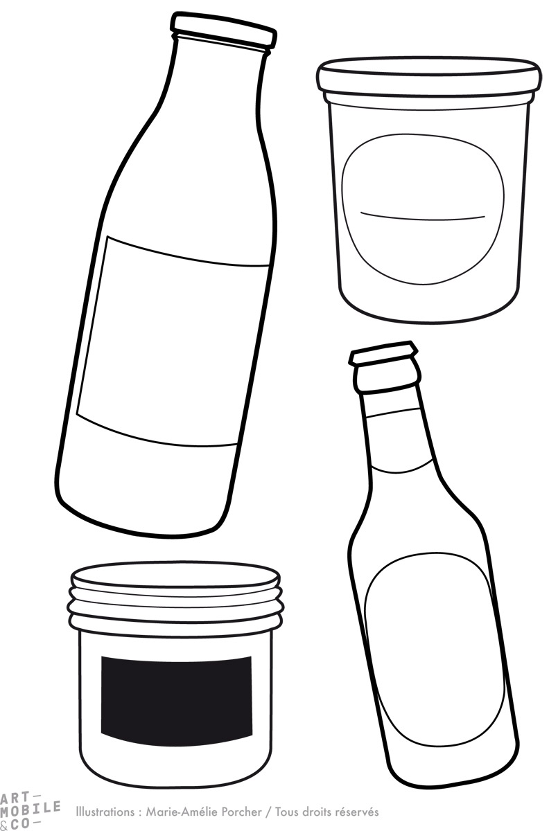 Dessin pour l'atelier Déco-tri pour ARTMOBILE & CO