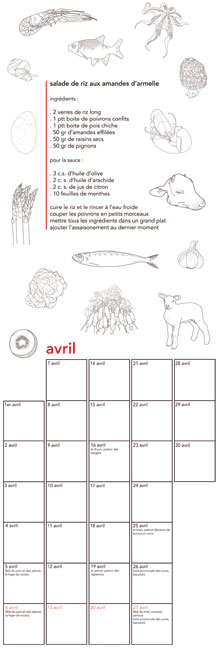 Almanach deux mille huit des éditions yvette et paulette