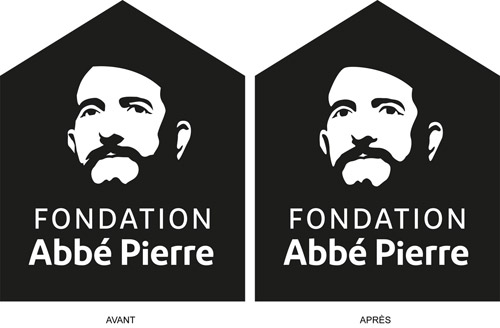 Finalisation du dessin de logo de la Fondation Abbé Pierre pour l'Agence Lonsdale