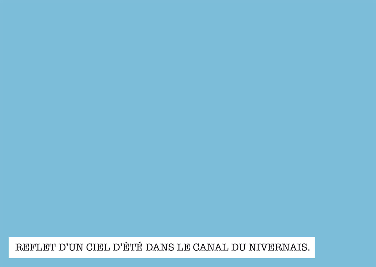 reflet d'un ciel d'été...